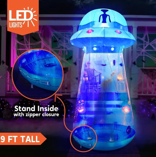 SPOOKY SAUCER - LED INFLATABLE