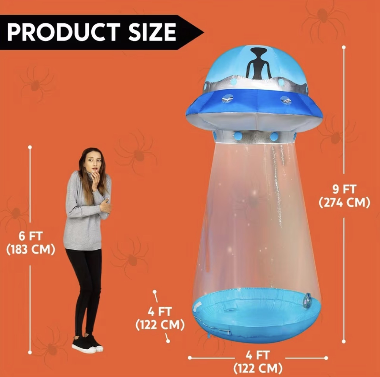 SPOOKY SAUCER - LED INFLATABLE